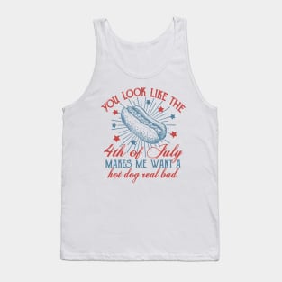 You Look Like the 4th of July, Retro 4th of July, Independence Day, Vintage America Tank Top